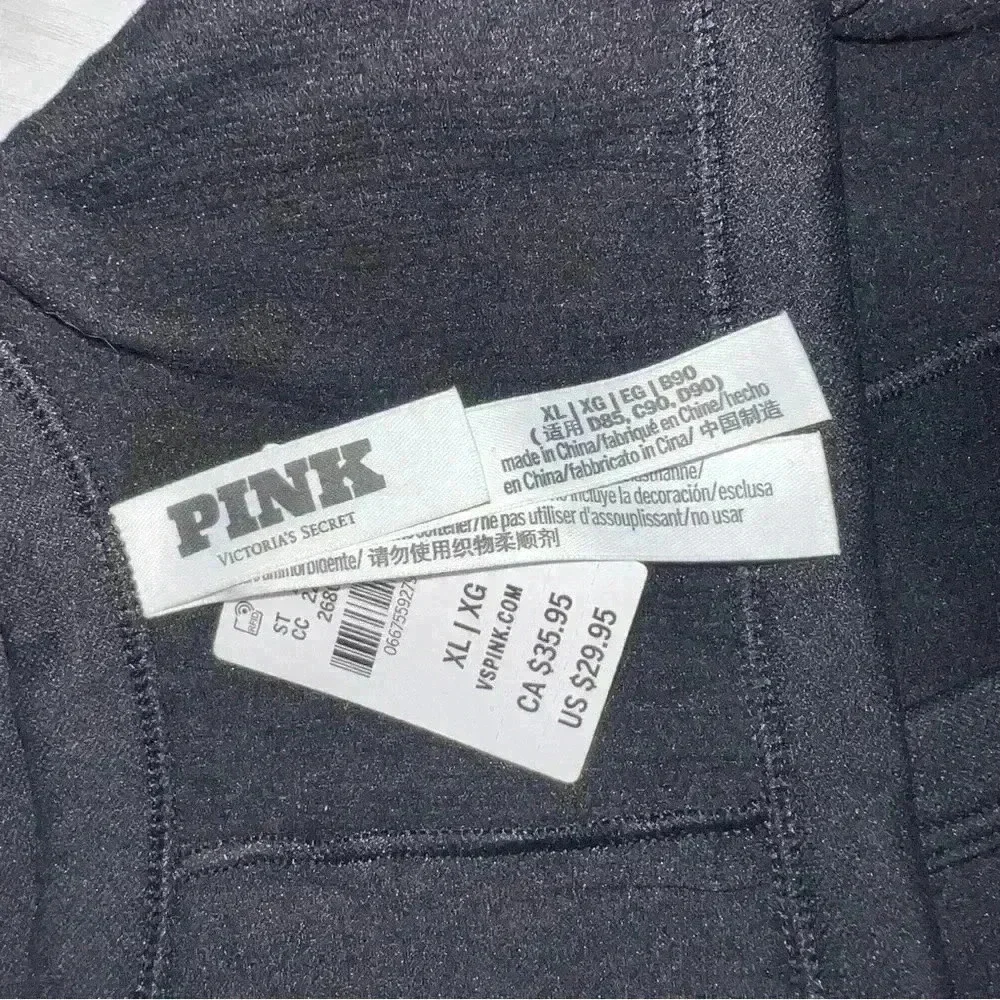 PINK Victoria's Secret Black Women's Intimate Sports Bra